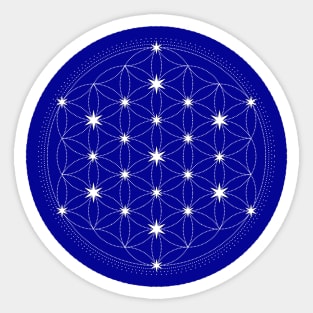 Flower of Life Star dust Sticker